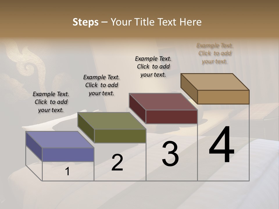 Contemporary Hotel Bedroom PowerPoint Template