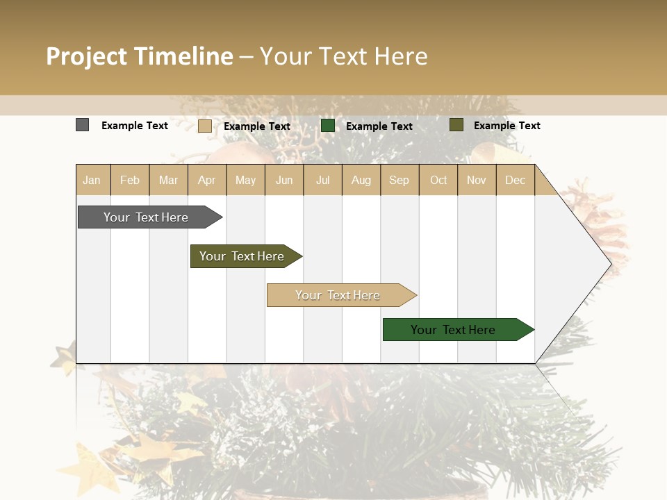 Perfectly Isolated Small Christmas Tree PowerPoint Template