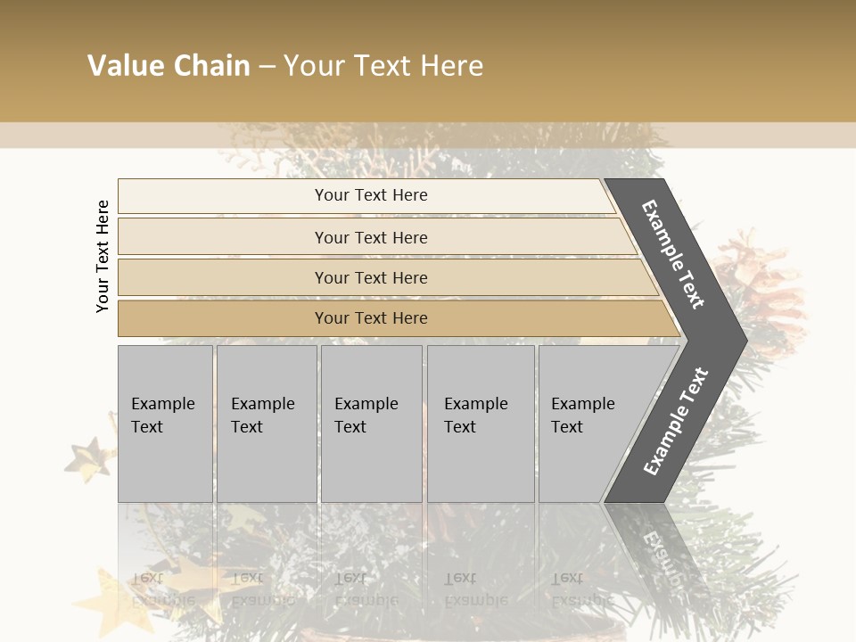 Perfectly Isolated Small Christmas Tree PowerPoint Template