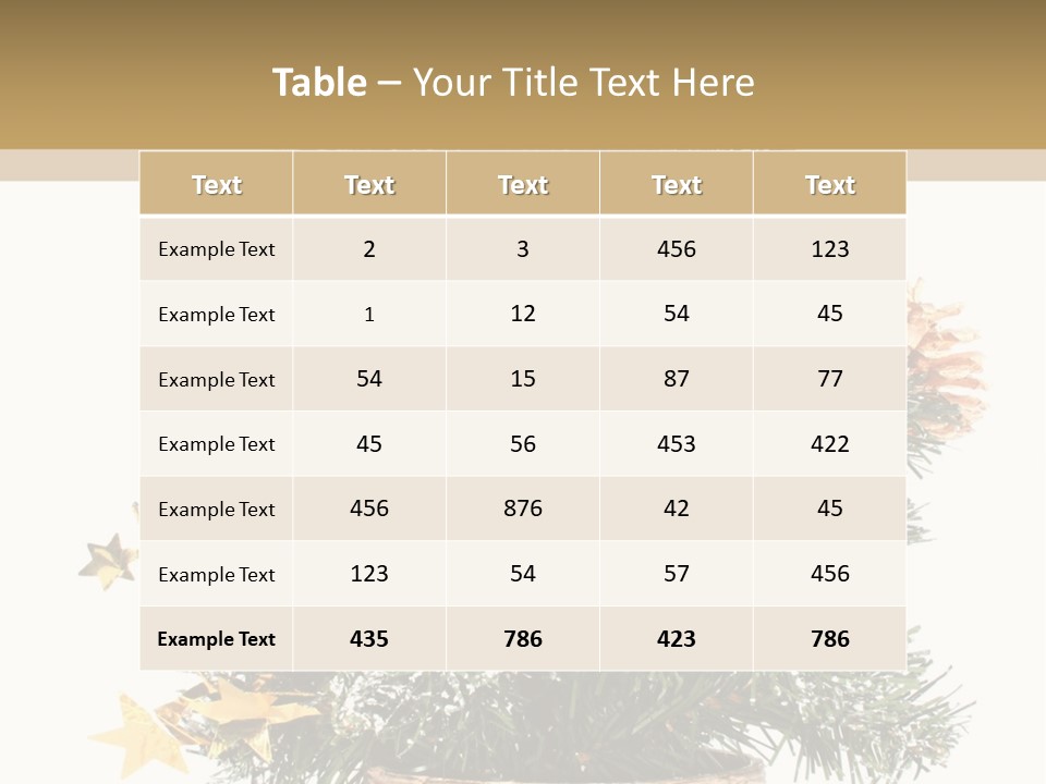Perfectly Isolated Small Christmas Tree PowerPoint Template