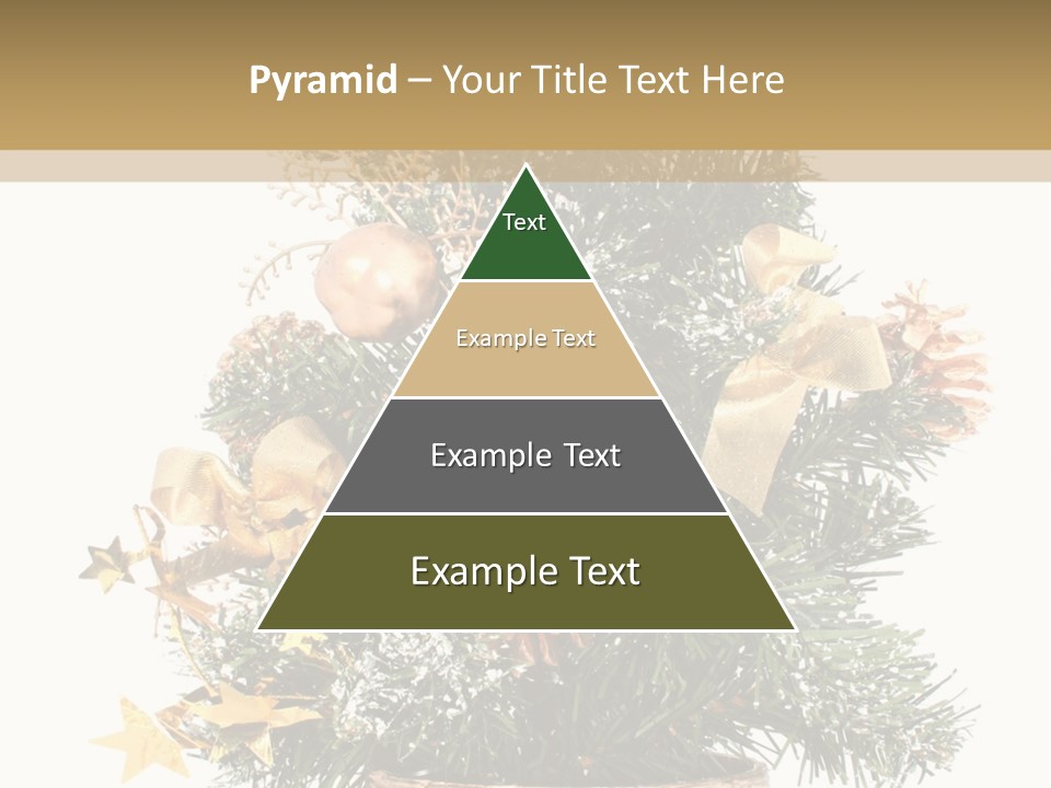 Perfectly Isolated Small Christmas Tree PowerPoint Template
