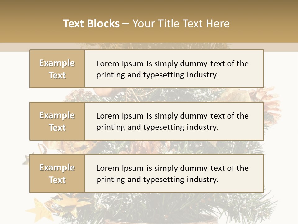 Perfectly Isolated Small Christmas Tree PowerPoint Template