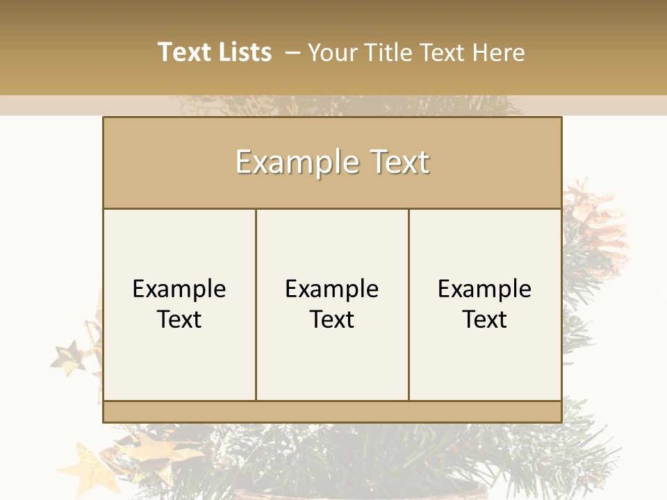 Perfectly Isolated Small Christmas Tree PowerPoint Template