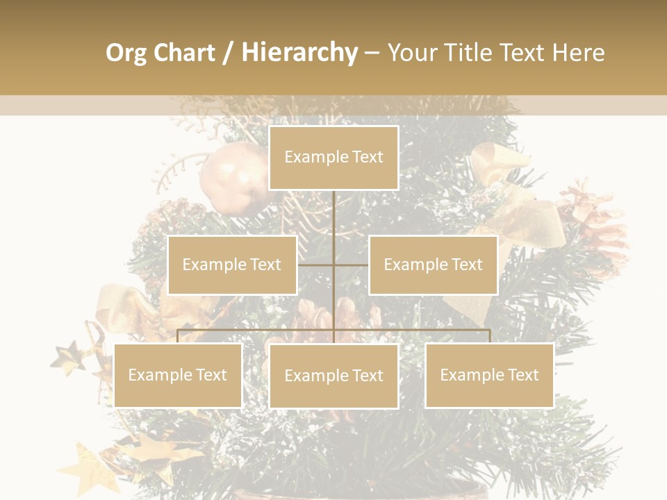 Perfectly Isolated Small Christmas Tree PowerPoint Template