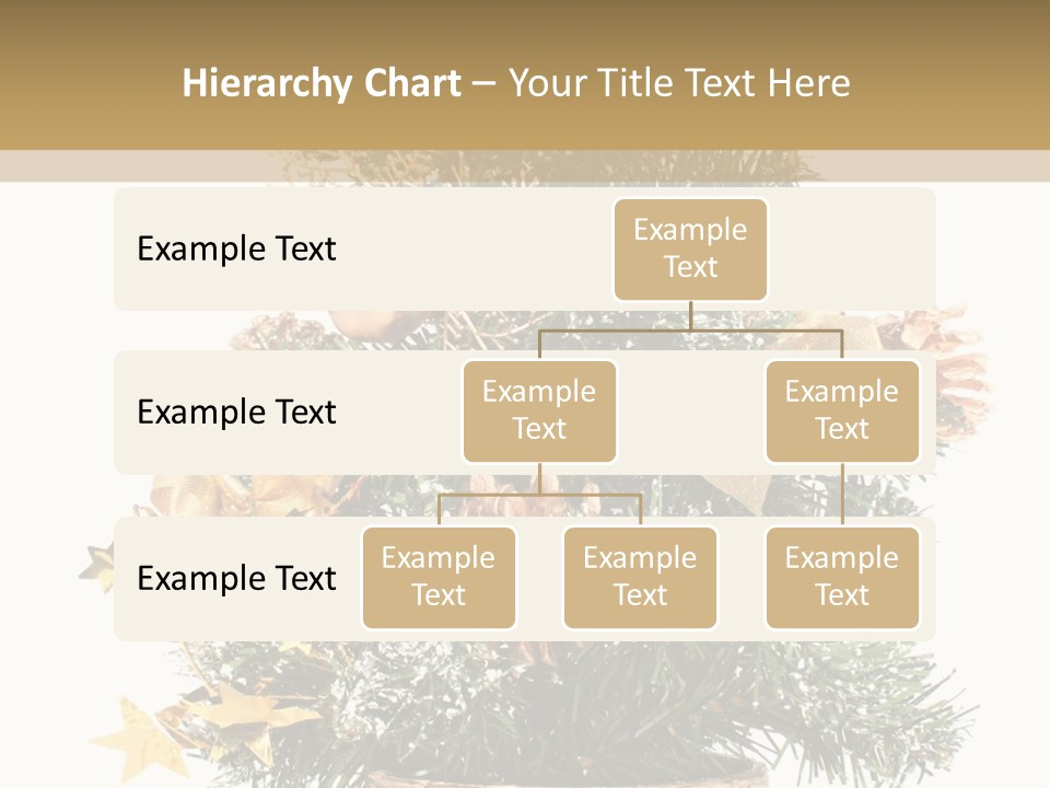 Perfectly Isolated Small Christmas Tree PowerPoint Template