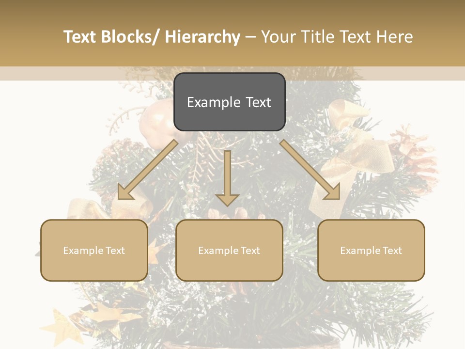 Perfectly Isolated Small Christmas Tree PowerPoint Template
