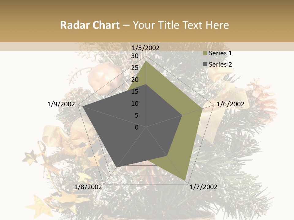 Perfectly Isolated Small Christmas Tree PowerPoint Template