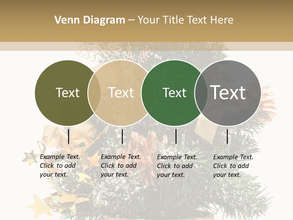 Perfectly Isolated Small Christmas Tree PowerPoint Template