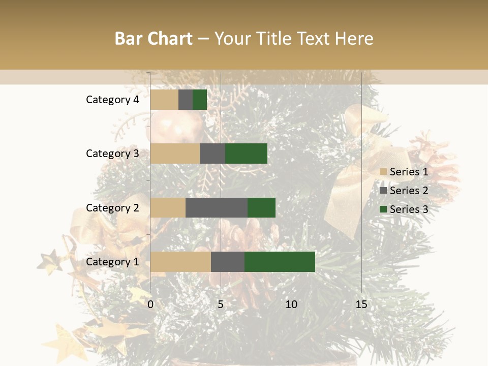 Perfectly Isolated Small Christmas Tree PowerPoint Template