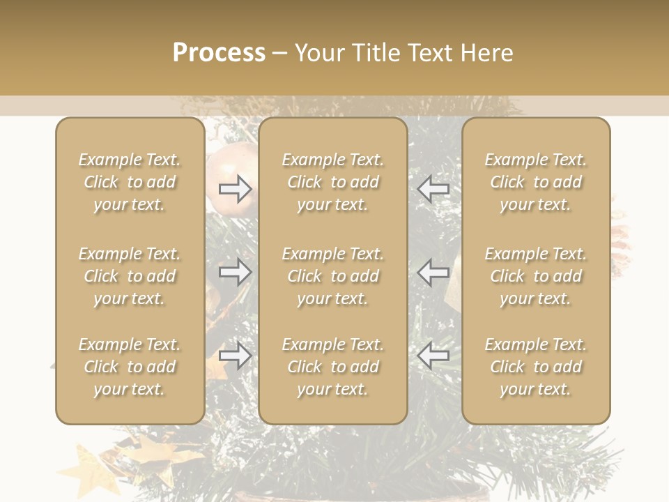 Perfectly Isolated Small Christmas Tree PowerPoint Template