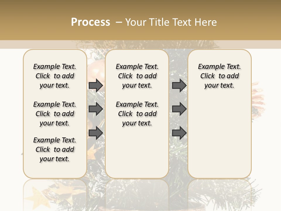 Perfectly Isolated Small Christmas Tree PowerPoint Template