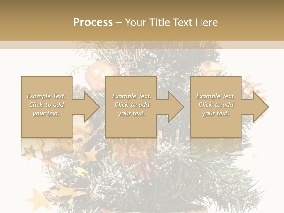 Perfectly Isolated Small Christmas Tree PowerPoint Template