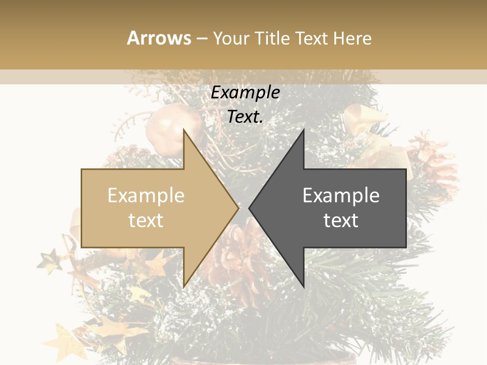 Perfectly Isolated Small Christmas Tree PowerPoint Template