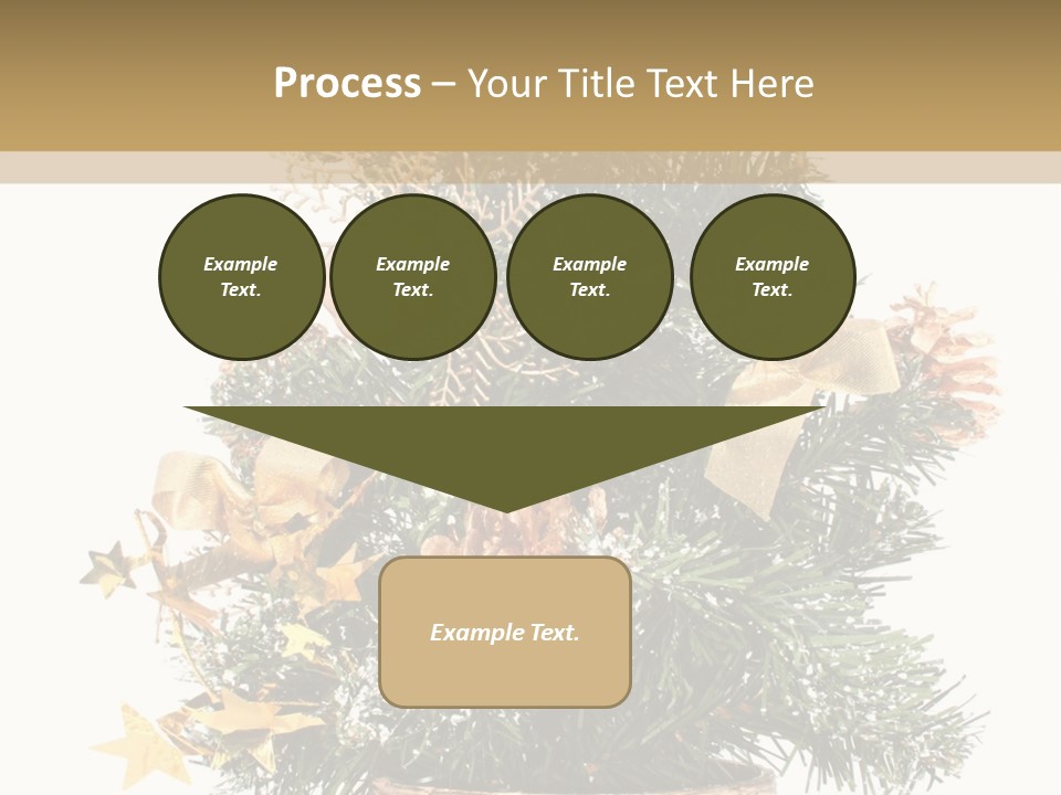 Perfectly Isolated Small Christmas Tree PowerPoint Template