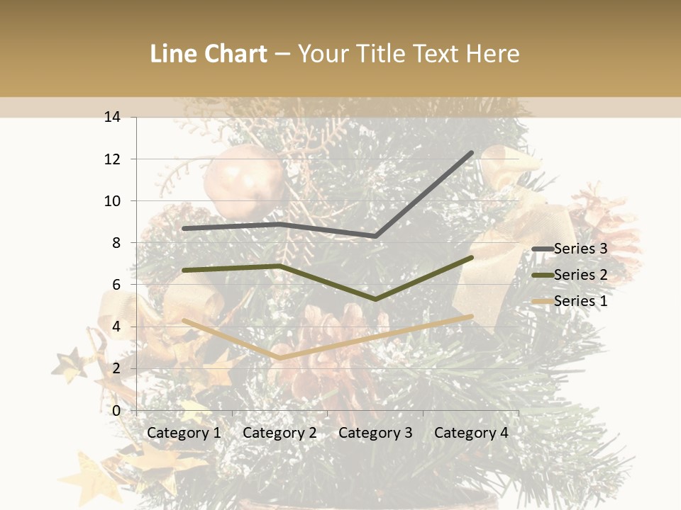 Perfectly Isolated Small Christmas Tree PowerPoint Template