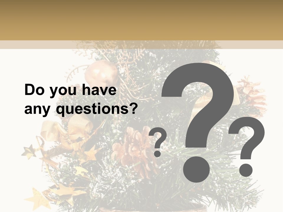 Perfectly Isolated Small Christmas Tree PowerPoint Template