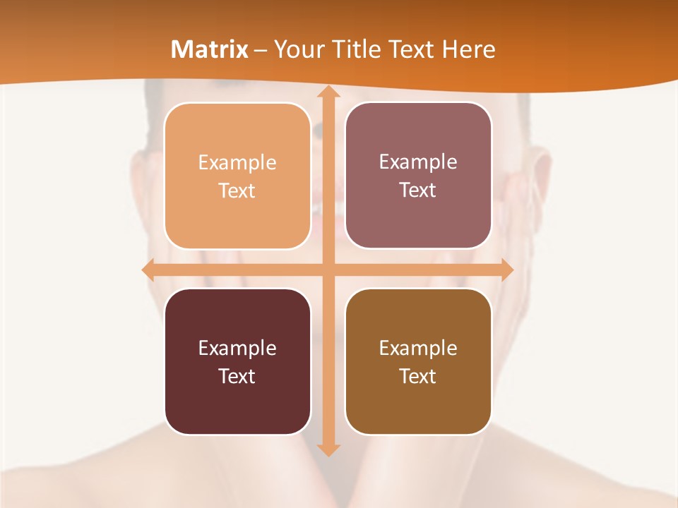 A Woman With Her Hands On Her Face PowerPoint Template