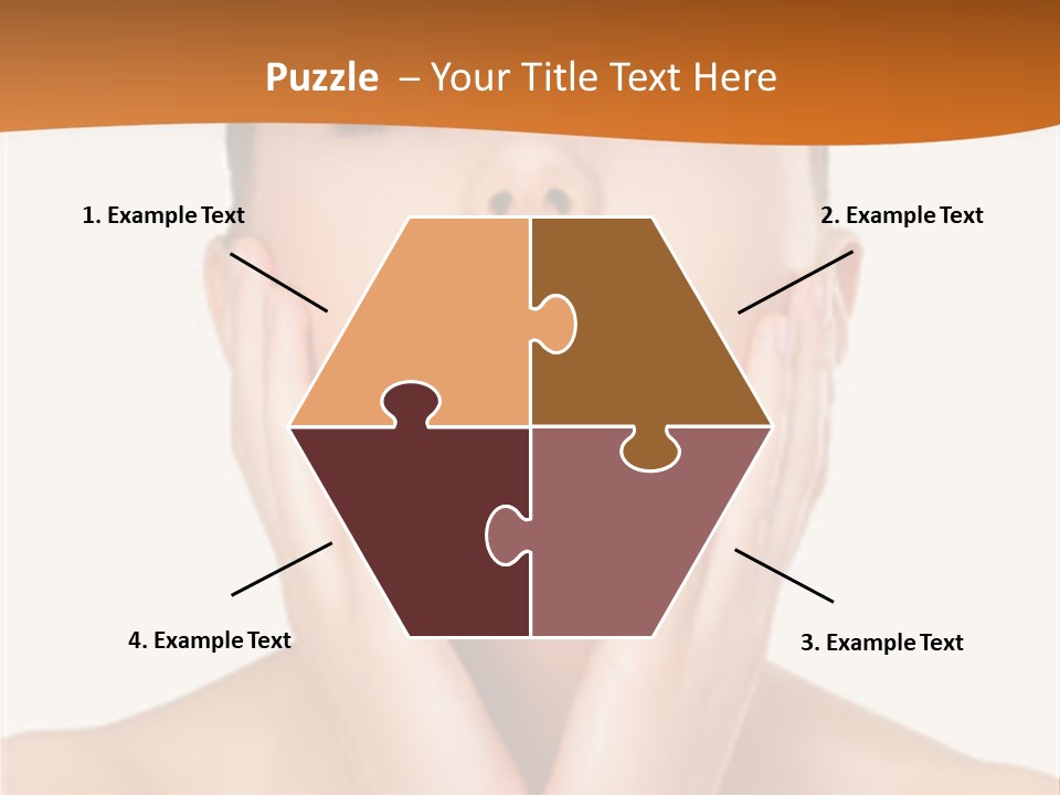 A Woman With Her Hands On Her Face PowerPoint Template