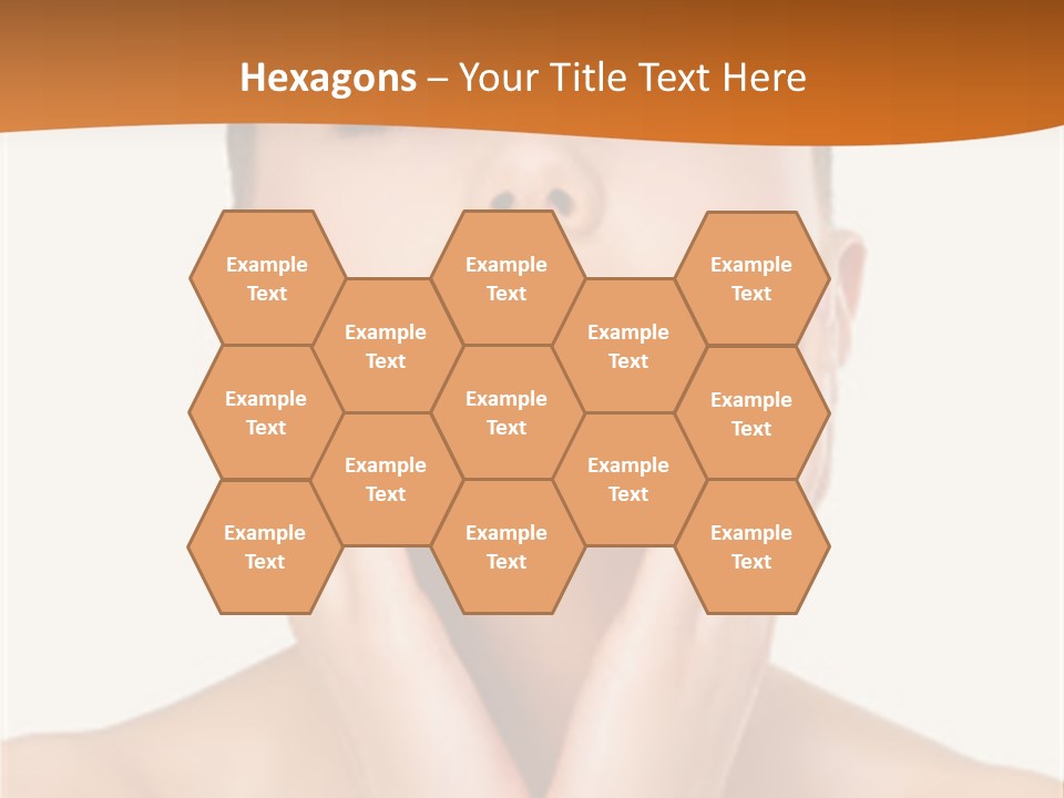 A Woman With Her Hands On Her Face PowerPoint Template