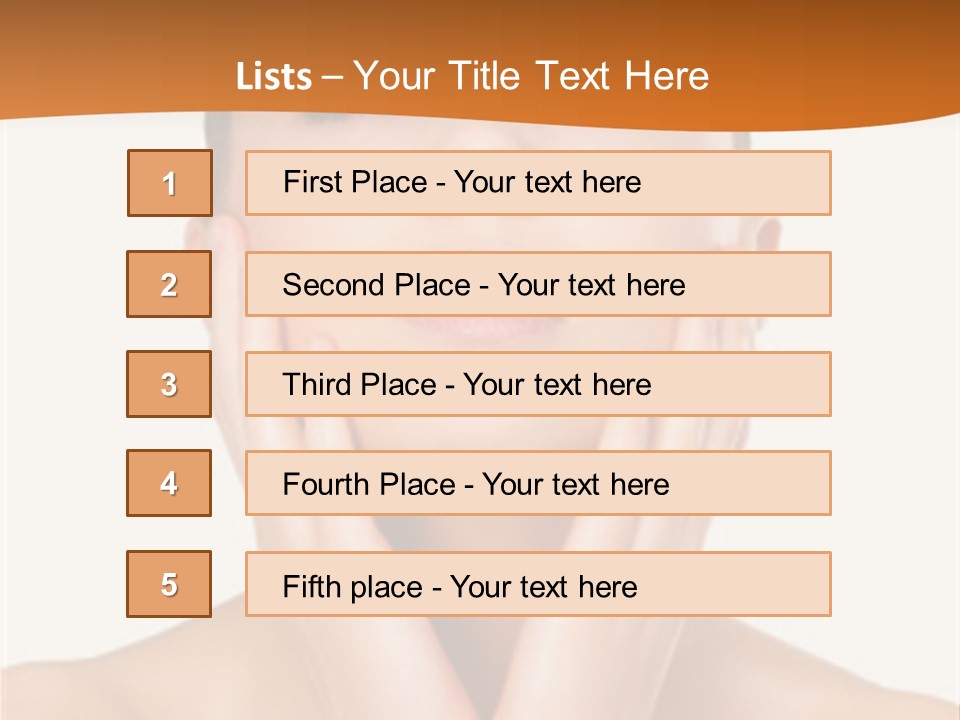 A Woman With Her Hands On Her Face PowerPoint Template
