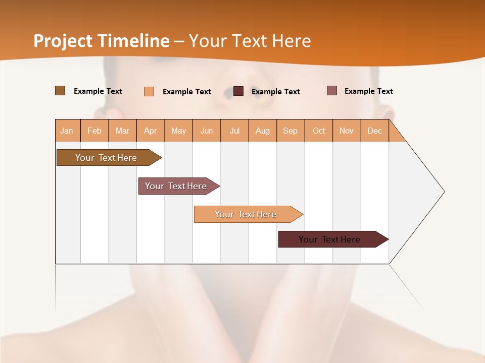 A Woman With Her Hands On Her Face PowerPoint Template