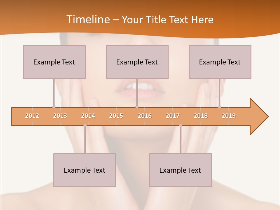 A Woman With Her Hands On Her Face PowerPoint Template