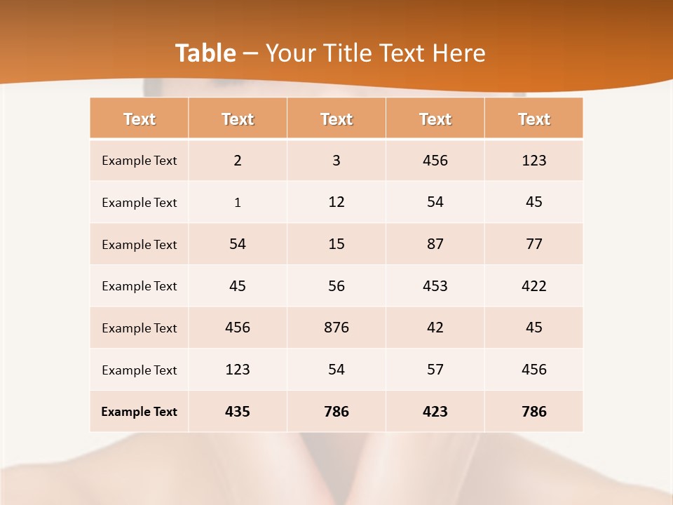 A Woman With Her Hands On Her Face PowerPoint Template