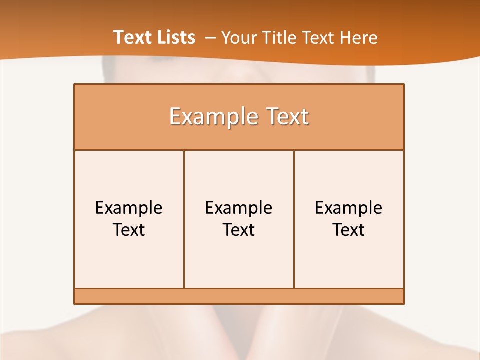 A Woman With Her Hands On Her Face PowerPoint Template