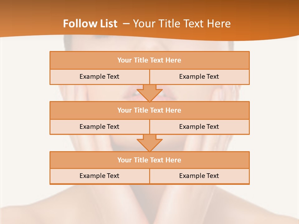 A Woman With Her Hands On Her Face PowerPoint Template