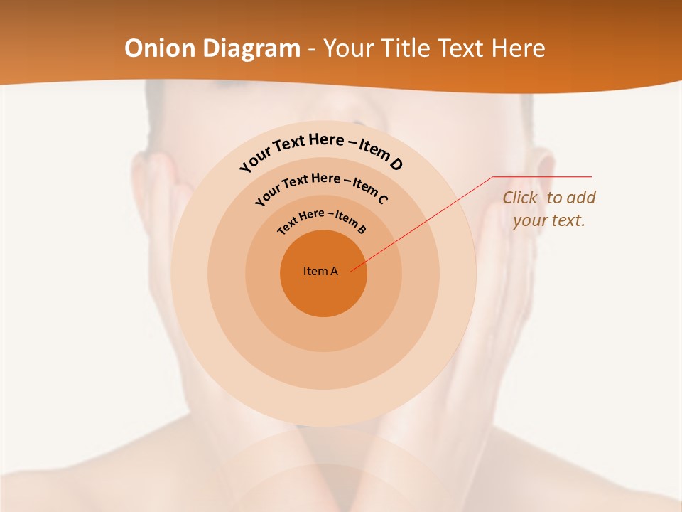 A Woman With Her Hands On Her Face PowerPoint Template