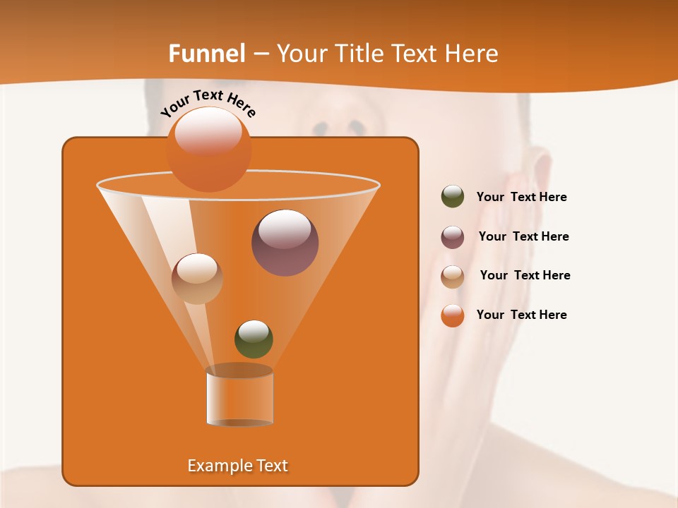 A Woman With Her Hands On Her Face PowerPoint Template