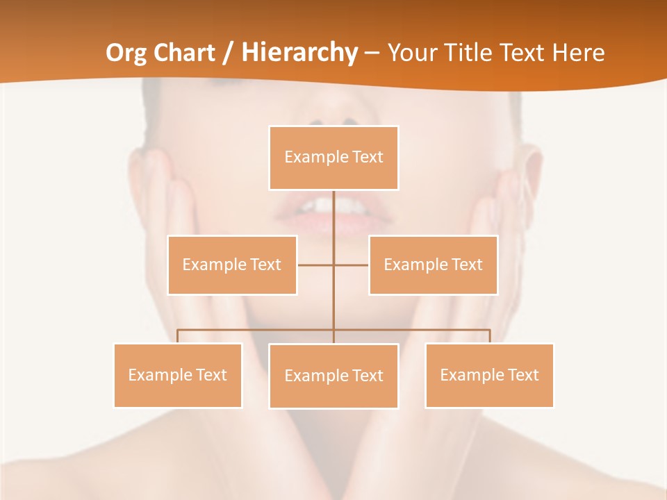 A Woman With Her Hands On Her Face PowerPoint Template