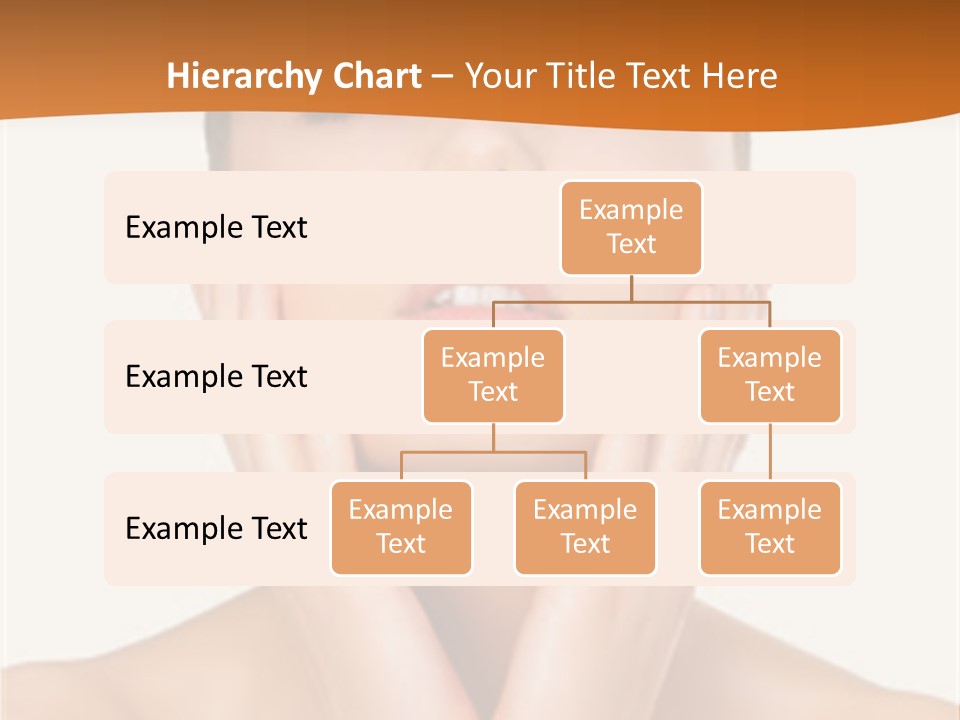 A Woman With Her Hands On Her Face PowerPoint Template