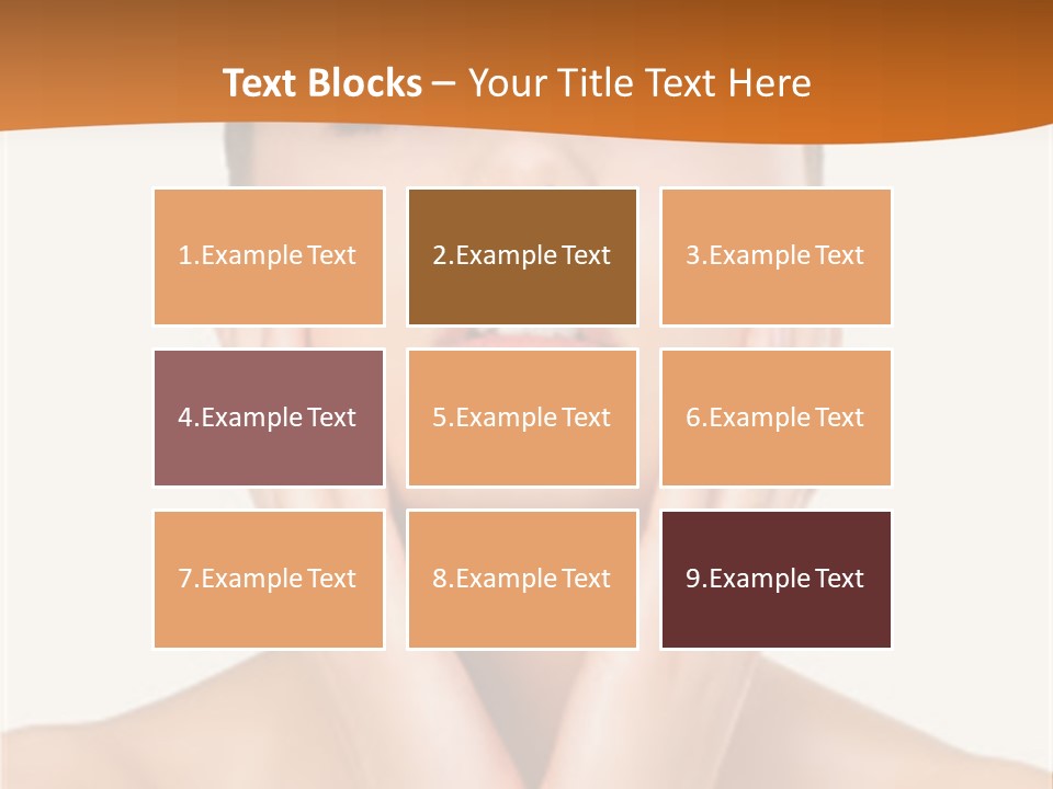 A Woman With Her Hands On Her Face PowerPoint Template