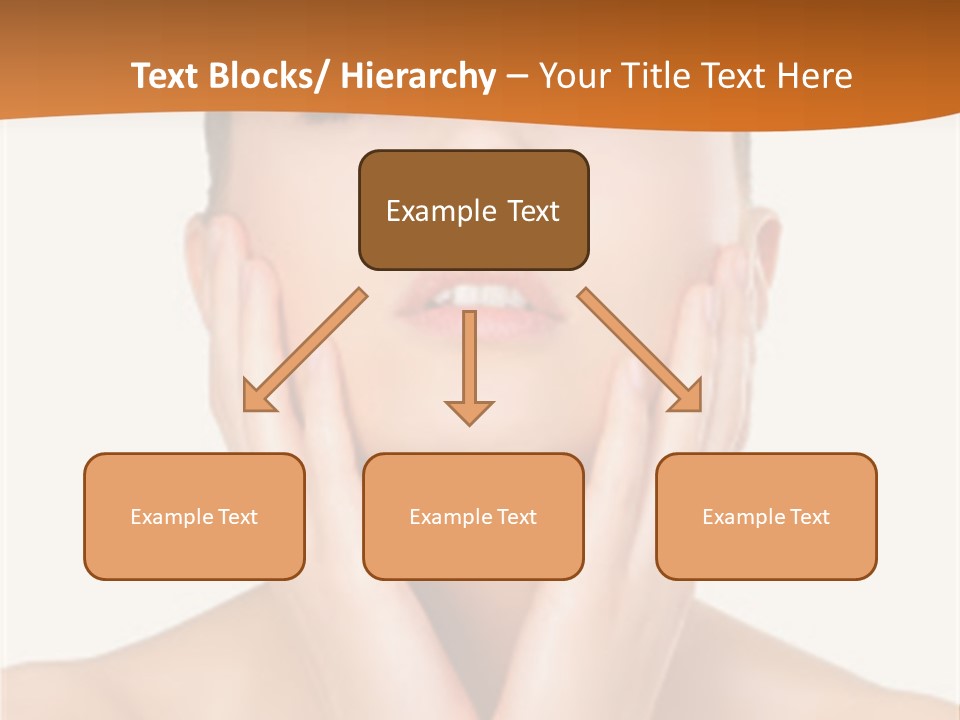 A Woman With Her Hands On Her Face PowerPoint Template