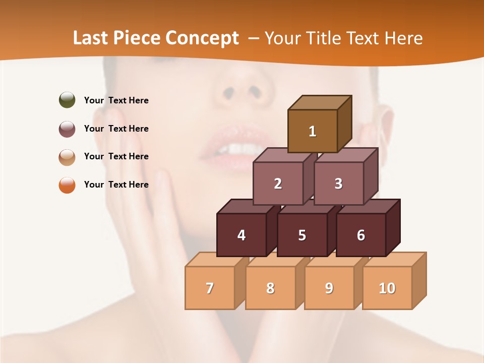 A Woman With Her Hands On Her Face PowerPoint Template