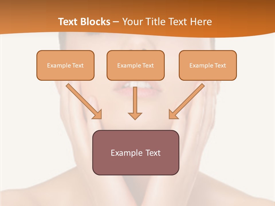 A Woman With Her Hands On Her Face PowerPoint Template