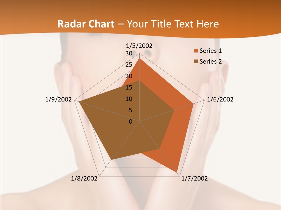 A Woman With Her Hands On Her Face PowerPoint Template