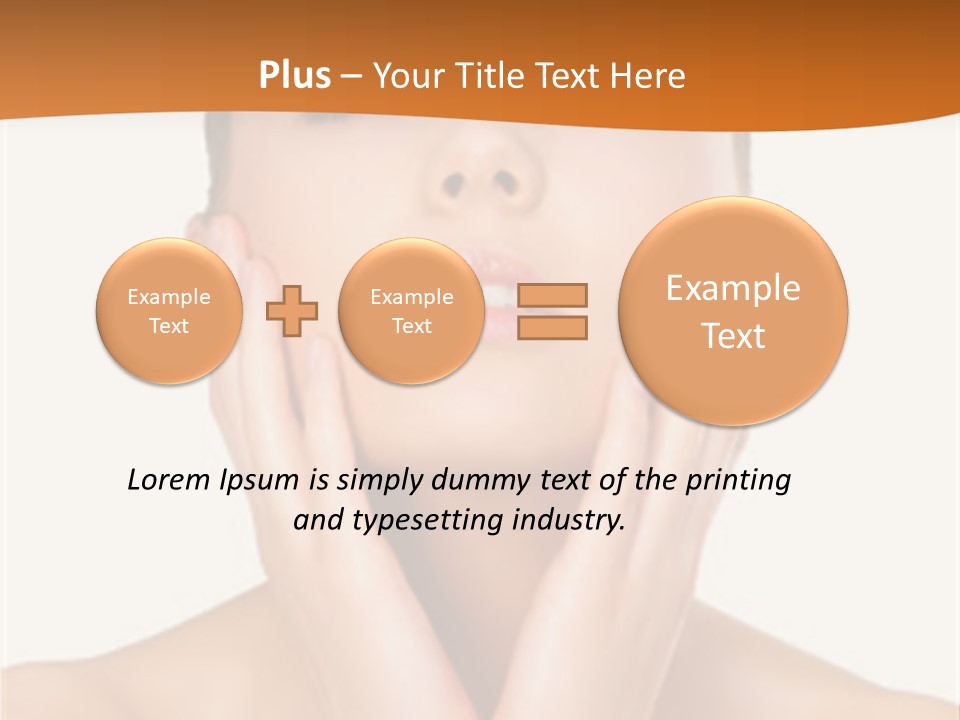 A Woman With Her Hands On Her Face PowerPoint Template