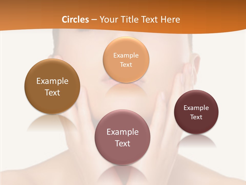A Woman With Her Hands On Her Face PowerPoint Template