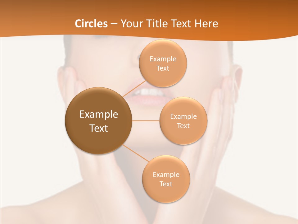 A Woman With Her Hands On Her Face PowerPoint Template