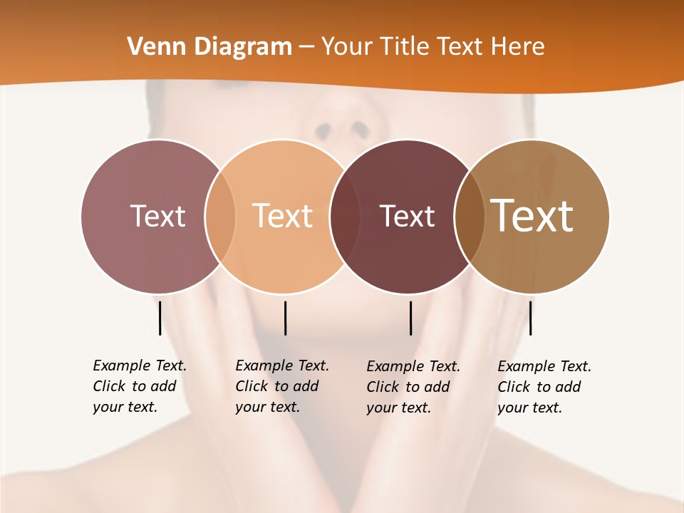 A Woman With Her Hands On Her Face PowerPoint Template