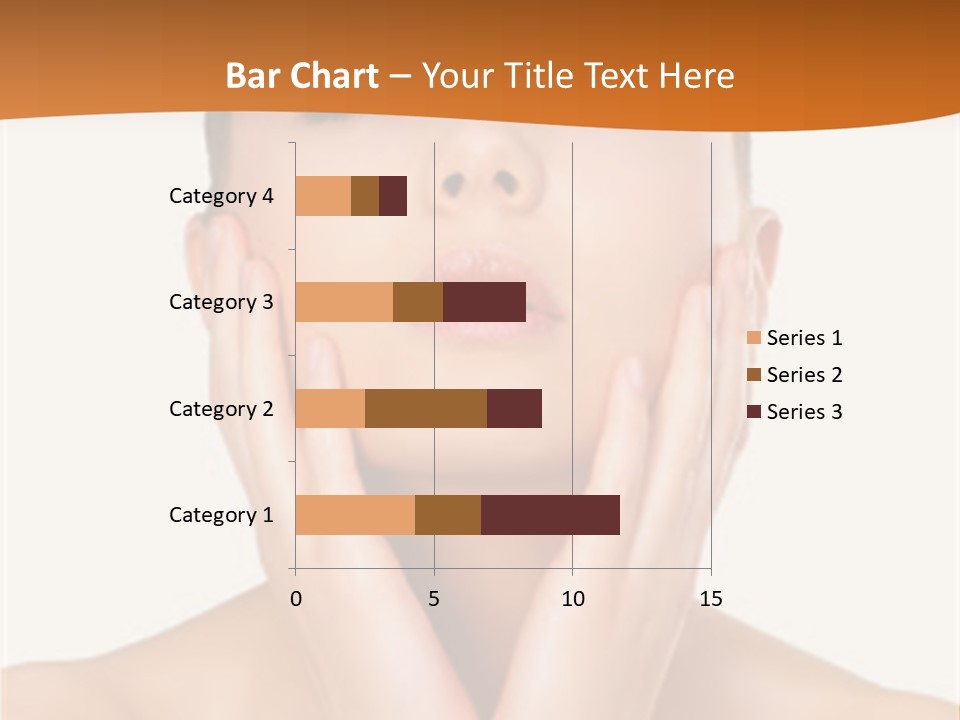 A Woman With Her Hands On Her Face PowerPoint Template