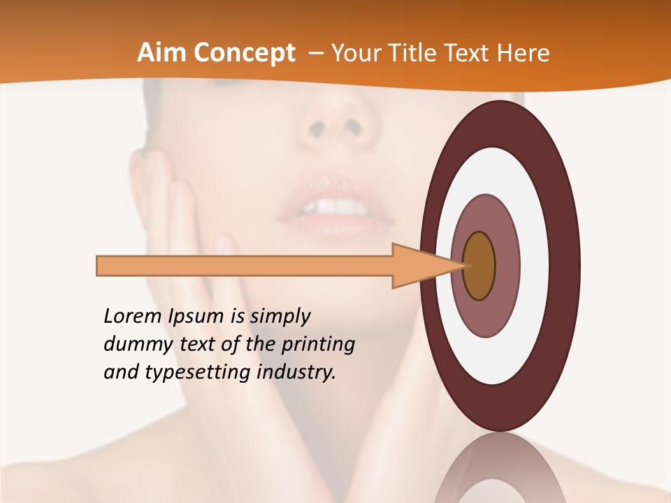 A Woman With Her Hands On Her Face PowerPoint Template