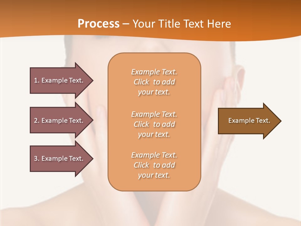 A Woman With Her Hands On Her Face PowerPoint Template