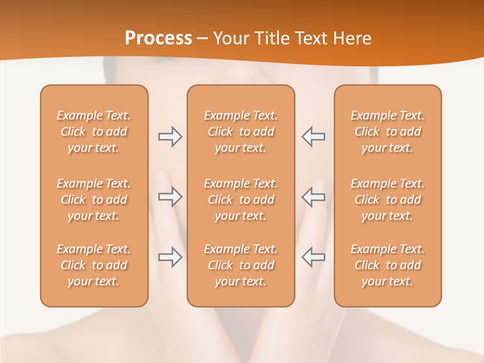 A Woman With Her Hands On Her Face PowerPoint Template