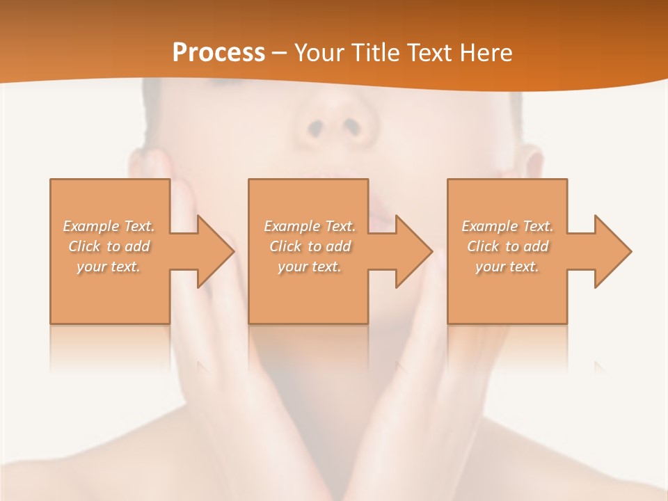 A Woman With Her Hands On Her Face PowerPoint Template