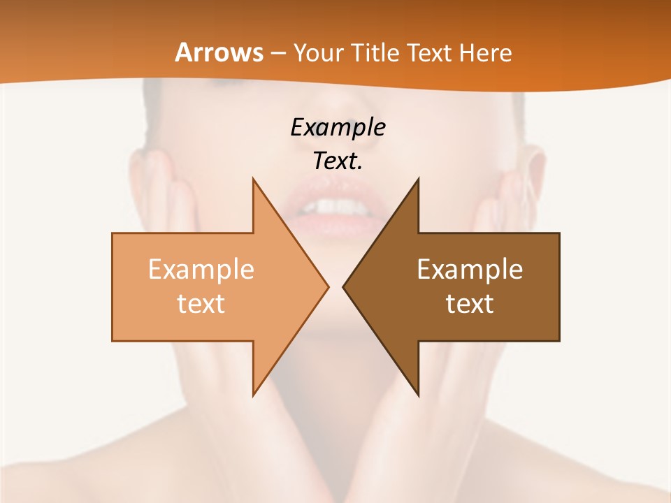 A Woman With Her Hands On Her Face PowerPoint Template