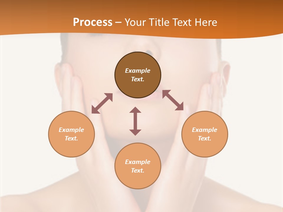 A Woman With Her Hands On Her Face PowerPoint Template