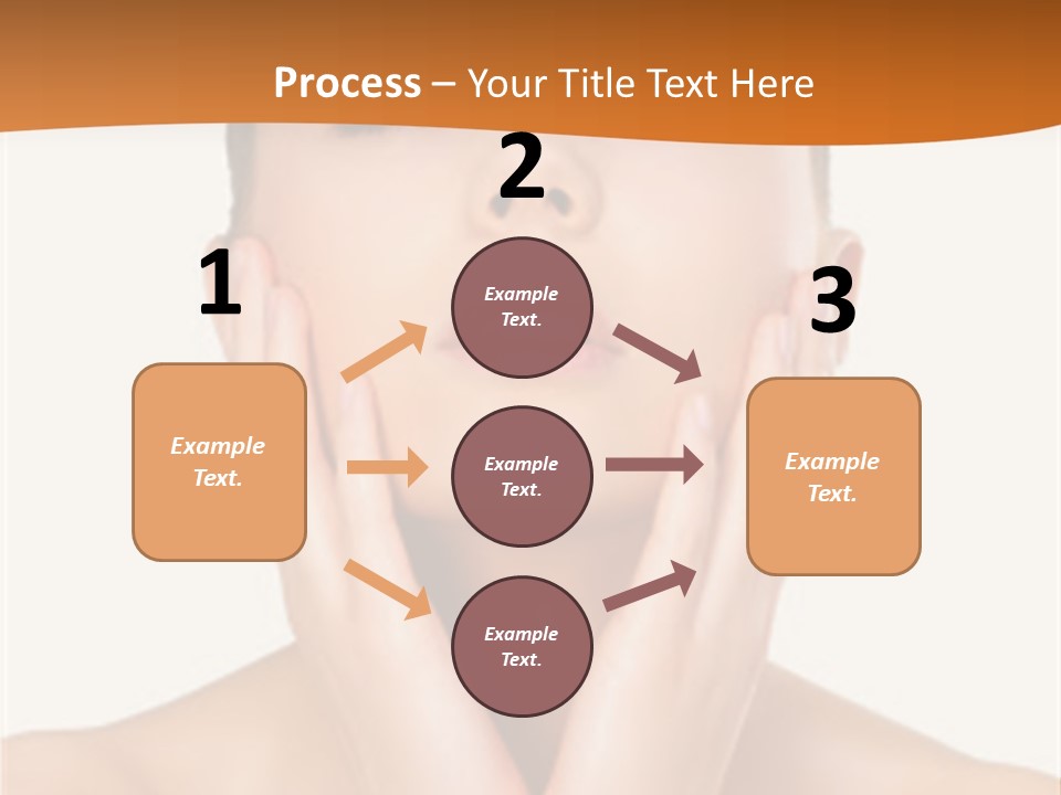 A Woman With Her Hands On Her Face PowerPoint Template